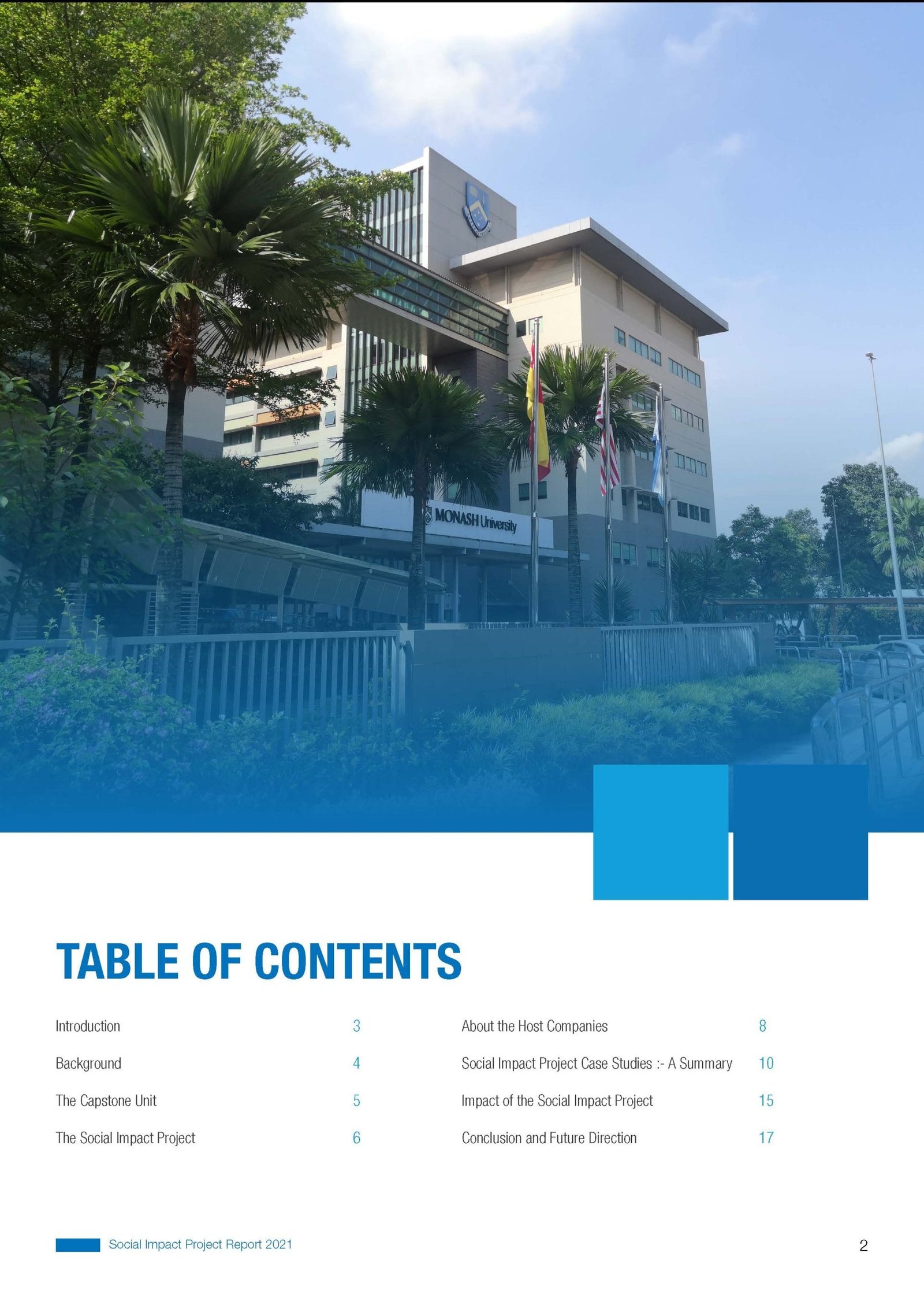 Monash University Social Impact Project Report designed by KokCreative